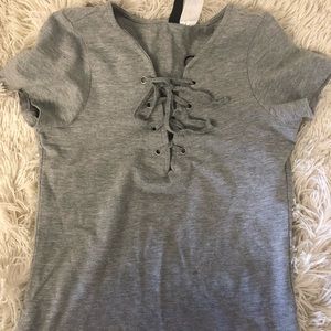 H&M Grey Crop Top